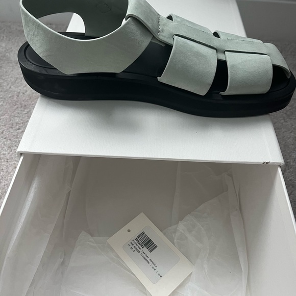 The Row fisherman flat sandal - acqua nubuck - size 37.5 - Picture 6 of 7